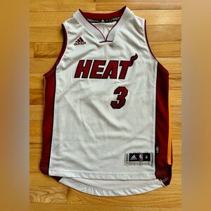 Dwyane Wade #3 Miami Heat Adidas Stitched Jersey Youth Size M